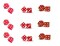Casino Las Vegas Dice - Cake Side Designer Strip - Edible Cake/Cupcake Party Topper 3 Strips per sheet